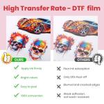 SUNIKA T-Shirt Printer Starter Kit, DTF Printer Starter Bundle for Beginners,1000g/35.3oz Hot Melt Powder with Plastic Spreader, 10Pcs Transfer Film, Heat Resistant Tape and Teflon Sheet, Easy to Use