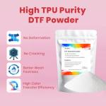 SUNIKA T-Shirt Printer Starter Kit, DTF Printer Starter Bundle for Beginners,1000g/35.3oz Hot Melt Powder with Plastic Spreader, 10Pcs Transfer Film, Heat Resistant Tape and Teflon Sheet, Easy to Use