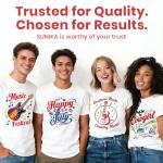 SUNIKA T-Shirt Printer Starter Kit, DTF Printer Starter Bundle for Beginners,1000g/35.3oz Hot Melt Powder with Plastic Spreader, 10Pcs Transfer Film, Heat Resistant Tape and Teflon Sheet, Easy to Use