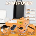 FAFAIR DTF Printer, A4 L805 DTF Printing Machine with Anti-Clogging Technology High Speed Printing, Transfer Printer for DIY T-Shirt, Other Textiles(L805+Oven+Software)