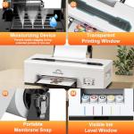 RAINBOWDGT R1390 DTF Printer, A3 T-Shirt Printing Machine with Oven Bundle, 13" DTF Apparel Printer, Direct to Film Heat Transfer, Suitable for Cotton, Denim, Canvas