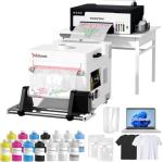 L8058 DTF Printer Machine with XP600 Printhead, A4 DTF Printer Bundle for DIY T Shirt Printing, Auto Cleaning for DIY & Custom Printing,White Ink Mixing, L8
