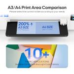 PUNEHOD A3 DTF Printer with White Ink System