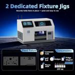 DSV F1080 UV Printer Bundle, 7" Built-in Computer, Auto Timed Cleaning & White Ink Stirring, All-in-One UV DTF Printer, Smart Scan QR Code for Phone Cases, Refrigerator Magnets, Golf Balls, Badges