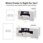Sawgrass SG500 VersiFlex Printer Bundle, Innovative Inks & Light Heat Transfer Paper Bundle - Soft-Touch Infusible Ink, 8.5x11 Paper - Professional Results on Untreated Fabric and Wood