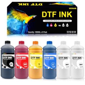 Premium DTF Ink 1000ML 6 Pack for Printers