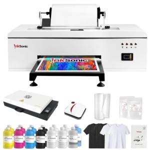 InkSonic R1390 DTF Printer, 13" T-Shirt Printing Machine with Laptop and Oven Bundle, A3 DTF Printer Machine, Direct to Film Heat Transfer, Commercial Custom Printing, T-Shirt Maker for Clothes Design