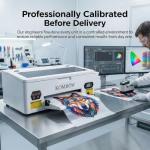 KOMHOW R1390 DTF Printer - A3 Tshirt Printing Machine, Direct to Film Heat Transfer Printer with White Ink Circulation System, DIY Print for Clothing(Includes Oven)