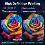 MZK A3 Plus XP600 DTF Printer,Automatic Time Cleaning Maintenance printhead+Ink Anti-Clog Design,2X-Speed Compared to L1800,5" LED Multi-Function Display,Film Cutter,Gift Ink 2 Years
