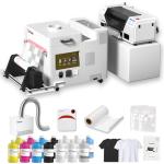 INKSONIC U13 XP600 DTF Printer Bundle, A3 Apparel Printing Machine with Automatic Curing, Air Purifier Combo, Powder Shaker & Dryer, DTF Transfer Machine with White Ink Circulation for T-Shirt Print