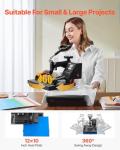 VEVOR 12x10in Clamshell Heat Press Machine