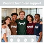 Fynqil A4 DTF Printer Transfer Printing Machine for DIY Print T-Shirts Apparel with White Ink Systems & Auto Cleaning (A4 Printer +Software + 5x250ml Ink + 1 Roll Film +250g Powder)