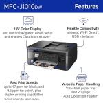 Brother MFC-J1010DW Wireless Color Inkjet Printer