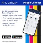 Brother MFC-J1010DW Wireless Color Inkjet Printer