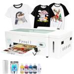 Fynqil A3 L1800 DTF Printer, High-Speed A3 Apparel Transfer Printing Machine with White Ink Circulation & Auto-Cleaning Includes Ink, Film, Hot Melt Powder, Software (Remote Installation)