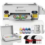 DTF Printer - L1800 A3 DTF Transfer Printing Machine, Direct to Film Printer with Security Software, DIY Print for Clothing and Multiple Fabrics (Includes Oven)