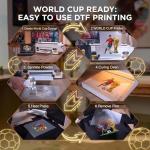 DTF Printer - L1800 A3 DTF Transfer Printing Machine, Direct to Film Printer with Security Software, DIY Print for Clothing and Multiple Fabrics (Includes Oven)