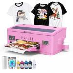 Fynqil A3 L1800 DTF Printer, High-Speed A3 Apparel Transfer Printing Machine with White Ink Circulation & Auto-Cleaning Includes Ink, Film, Hot Melt Powder, Software (Remote Installation)