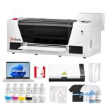 INKSONIC A3+ F1080 DTF Printer with Oven & Laptop, 13” T-Shirt Printing Machine with Film Cutter, 24/7 Auto Maintenance H13 Printer with CISS & Printhead Inspection Station, Fast Than XP600