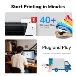 INKSONIC A3+ F1080 DTF Printer with Oven & Laptop, 13” T-Shirt Printing Machine with Film Cutter, 24/7 Auto Maintenance H13 Printer with CISS & Printhead Inspection Station, Fast Than XP600