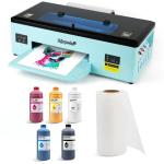 EnjoyColor A3+ DTF Transfer Printer 100% Transfer Rate for DIY Print T-Shirts, Leather, Other Textile (A3 Printer + Software + 5x250ml Ink + Roll of Film)
