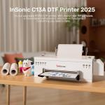 INKSONIC C13A DTF Printer, 2026 Upgraded R1390 DTF Printer Machine, A3 Apparel Printer for Custom Tshirt Printing, with A3 Oven & DTF Laptop Bundle, Ideal for & Small Businesses, 1390