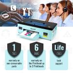 EnjoyColor A3+ DTF Transfer Printer 100% Transfer Rate for DIY Print T-Shirts, Leather, Other Textile (A3 Printer + Software + 5x250ml Ink + Roll of Film)
