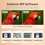 INKSONIC C13A DTF Printer, 2026 Upgraded R1390 DTF Printer Machine, A3 Apparel Printer for Custom Tshirt Printing, with A3 Oven & DTF Laptop Bundle, Ideal for & Small Businesses, 1390