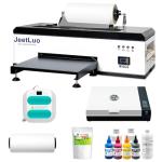 JeetLuo L1800 DTF Printer, A3 DTF Transfer Printing Machine, 13'' T-Shirt Clothing Printing Machine, Direct to Film Printing (Includes Printer+Oven+Heat Press+Consumables)