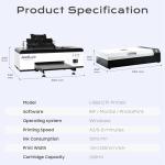 JeetLuo L1800 DTF Printer, A3 DTF Transfer Printing Machine, 13'' T-Shirt Clothing Printing Machine, Direct to Film Printing (Includes Printer+Oven+Heat Press+Consumables)