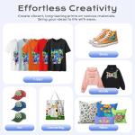 JeetLuo L1800 DTF Printer, A3 DTF Transfer Printing Machine, 13'' T-Shirt Clothing Printing Machine, Direct to Film Printing (Includes Printer+Oven+Heat Press+Consumables)