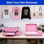 Fynqil A3 DTF Printer and Oven R1390 Bundle, A3 Transfer Printing Machine for DIY Print T-Shirts Apparel with White Ink Systems & Auto Cleaning Includes Oven Consumables Software,(Fastest-Delivery)