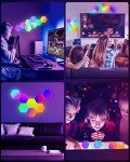 NIUCOO 8-Pack RGB Hexagon LED Gaming Lights