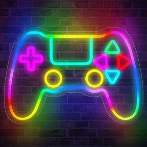 RGB LED Gamepad Neon Sign for Gamers