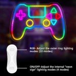 RGB LED Gamepad Neon Sign for Gamers