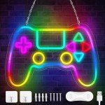 RGB LED Gamepad Neon Sign for Gamers