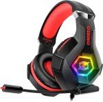 Ozeino 7.1 Surround Sound Gaming Headset - Red