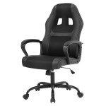 Ergonomic Gaming Chair with Lumbar Support - Black
