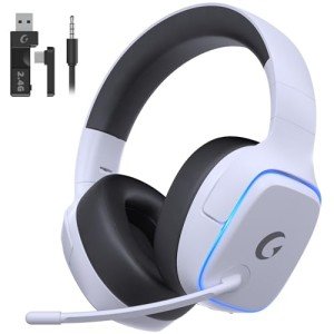 Gvyugke Wireless Gaming Headset - 70H Battery, Noise Canceling