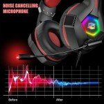 Ozeino 7.1 Surround Sound Gaming Headset - Red