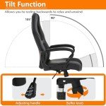 Ergonomic Gaming Chair with Lumbar Support - Black