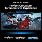 KOORUI 34-Inch Curved Ultrawide Gaming Monitor