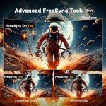 SANSUI 24" Curved Gaming Monitor - 180Hz, FHD