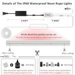 RGB Neon Rope Lights - 16.4FT LED Strip for Gaming