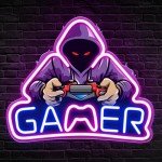 Kavaas Neon Gamer Sign for Room Decor
