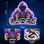 Kavaas Neon Gamer Sign for Room Decor
