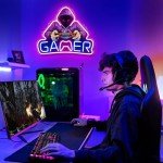 Kavaas Neon Gamer Sign for Room Decor