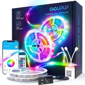 Bluetooth Color Changing LED Strip Lights - 100 FT
