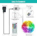 RGB LED Light Strip for Bedroom - 66.5ft