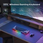 Wireless 65% Gaming Keyboard with Backlit Keys